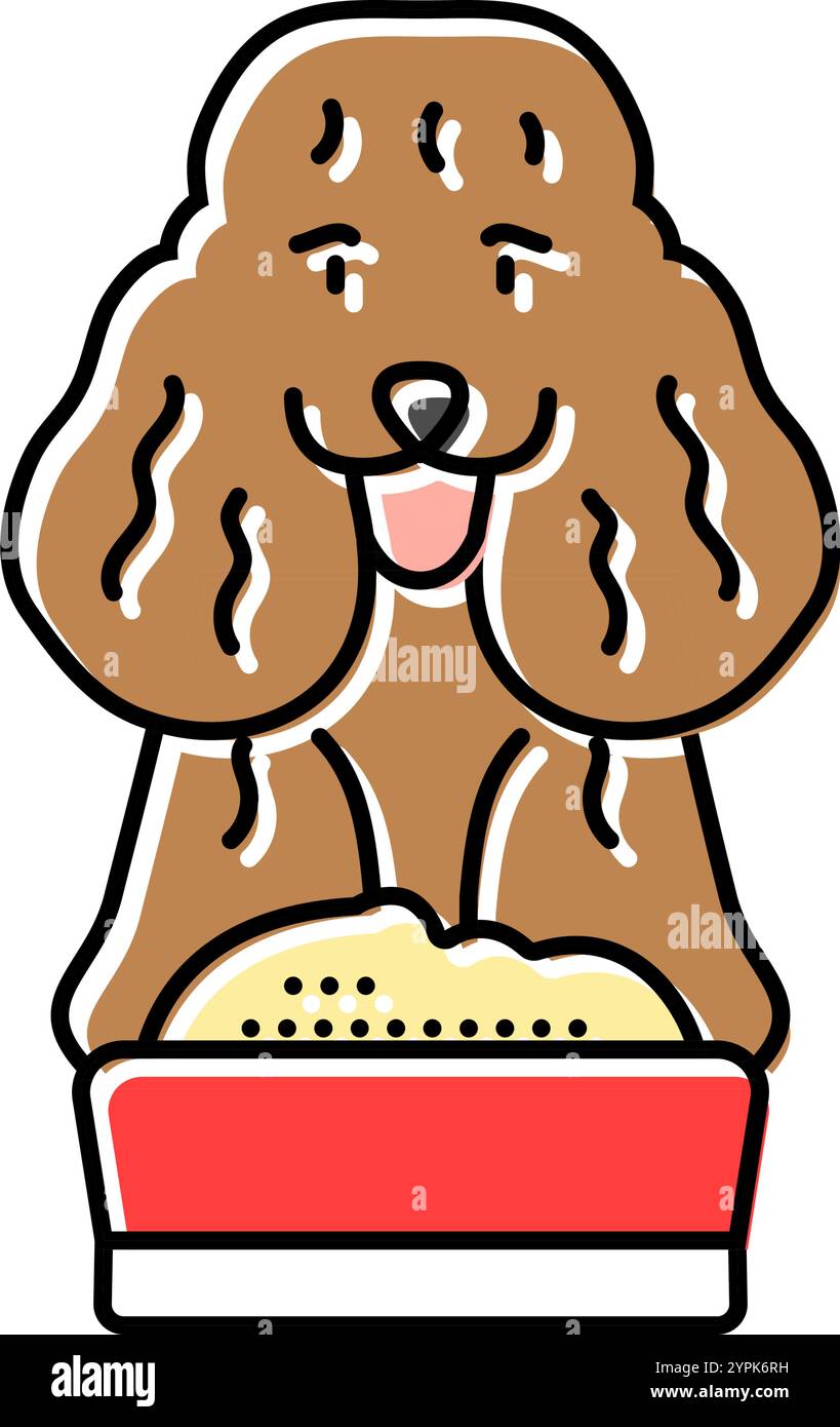 food bowl dog color icon vector illustration Stock Vector Image & Art ...