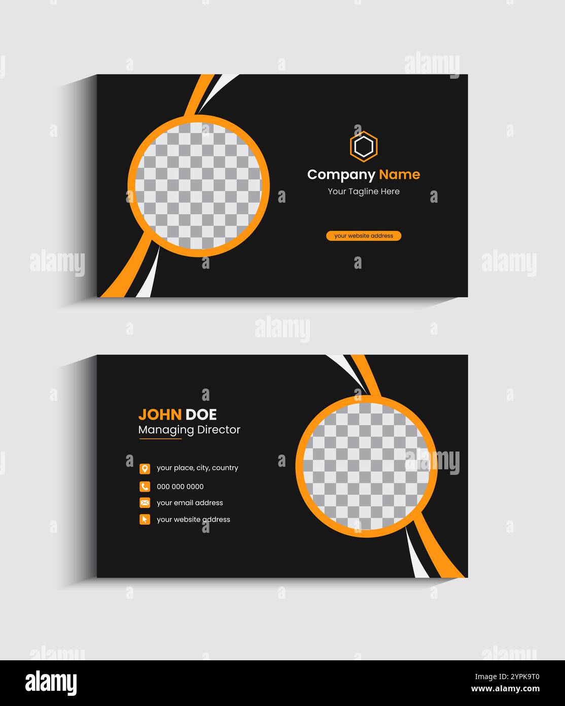 Corporate Business card Template design Stock Vector