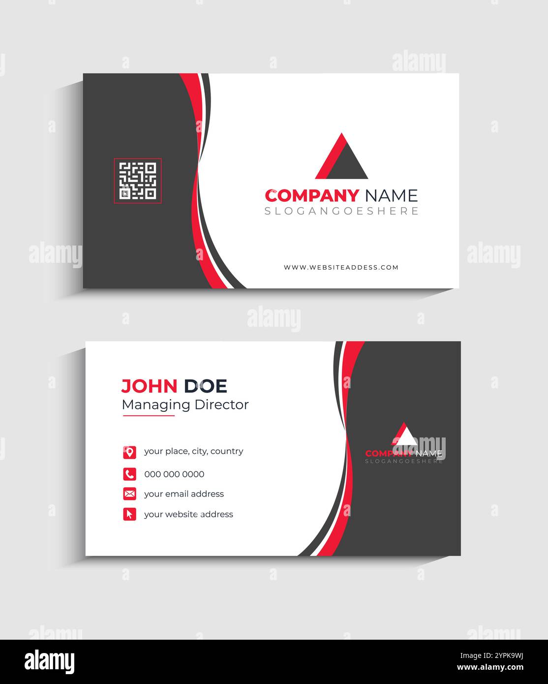 Corporate Business card Template design Stock Vector
