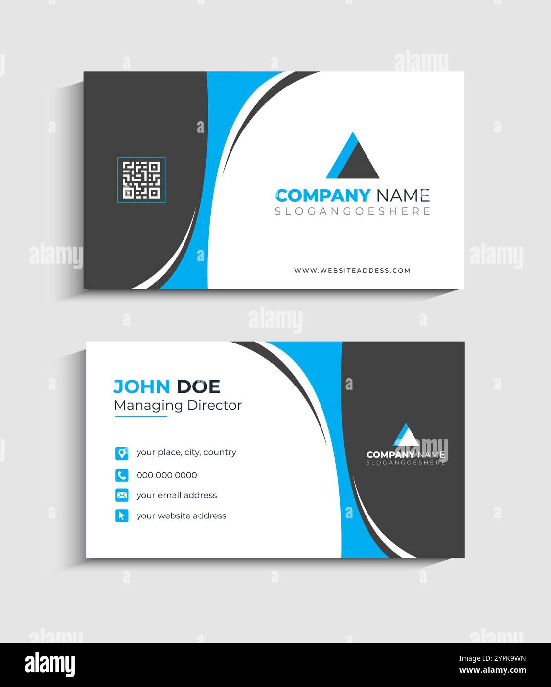 Corporate Business card Template design Stock Vector