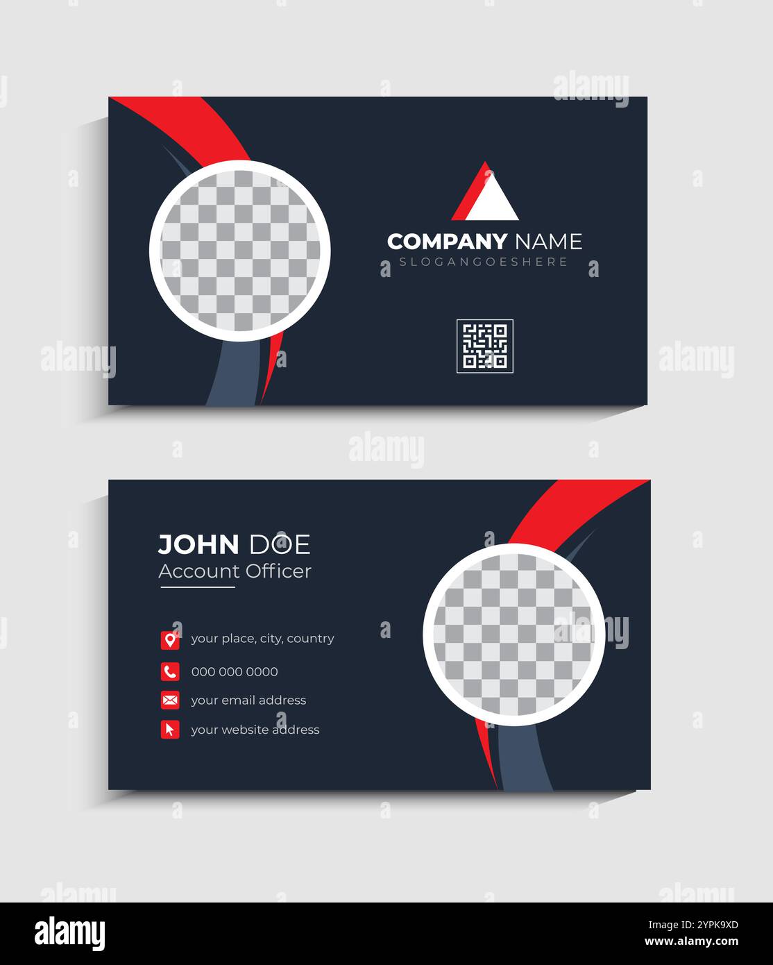 Corporate Business card Template design Stock Vector