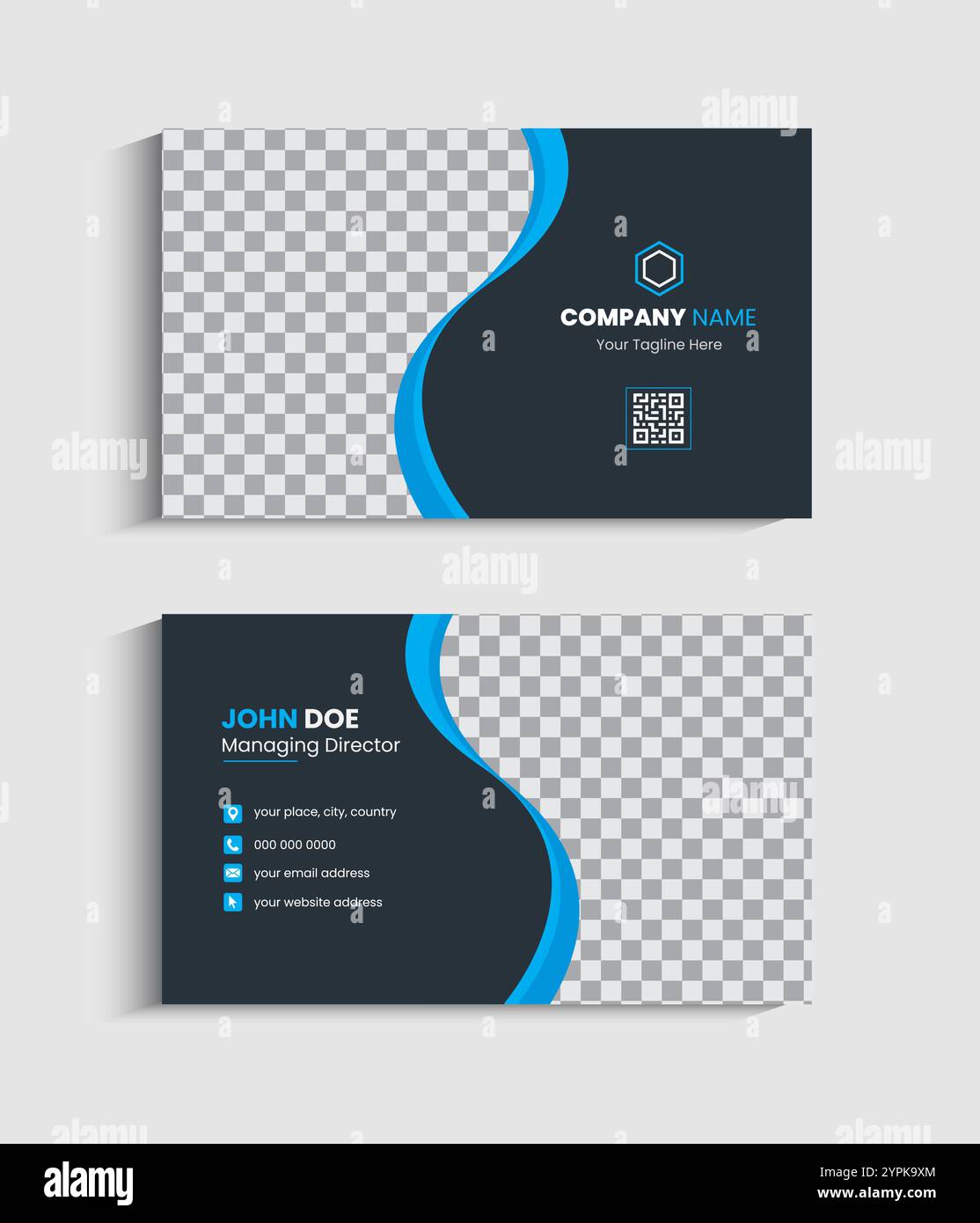 Corporate Business card Template design Stock Vector