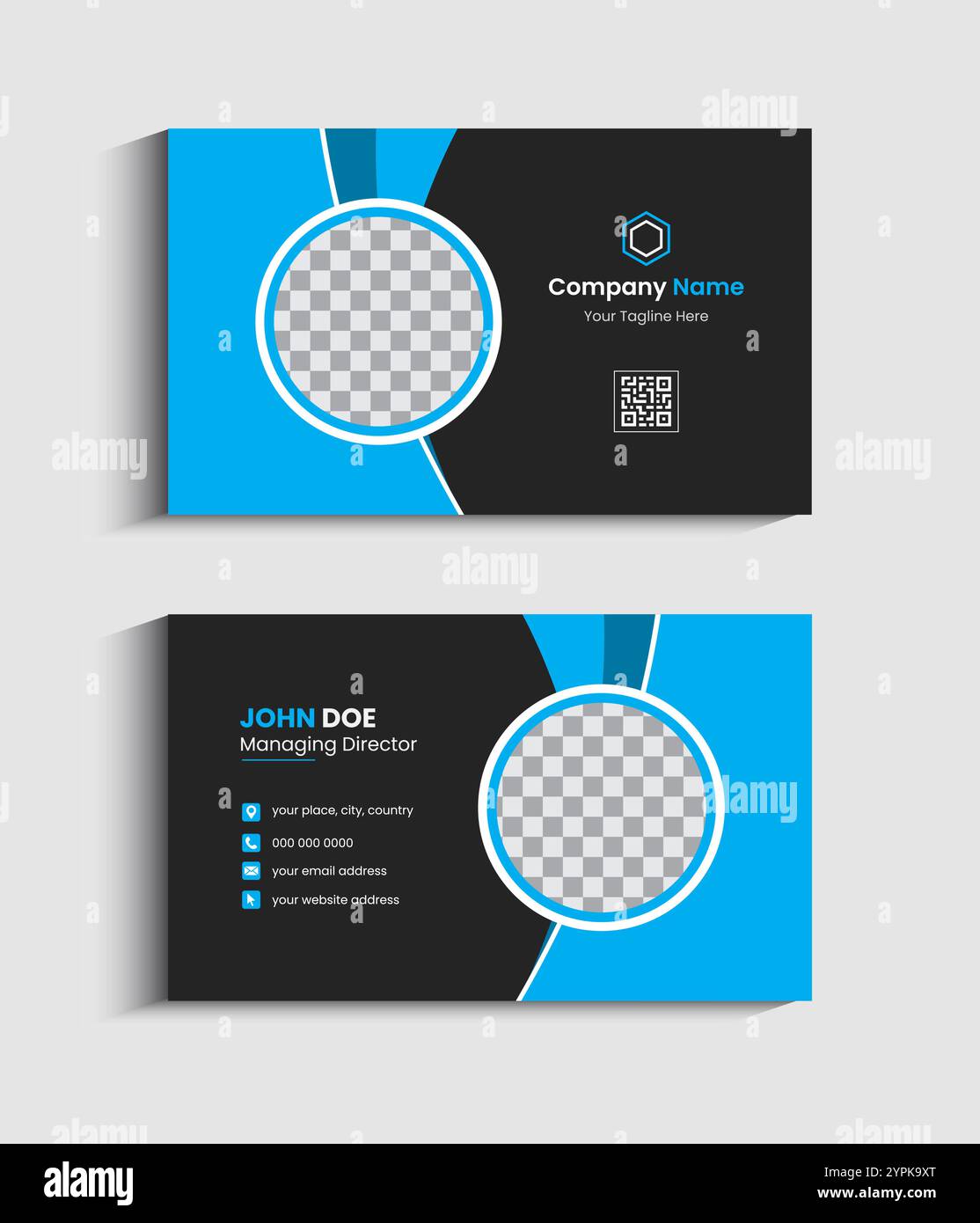 Corporate Business card Template design Stock Vector