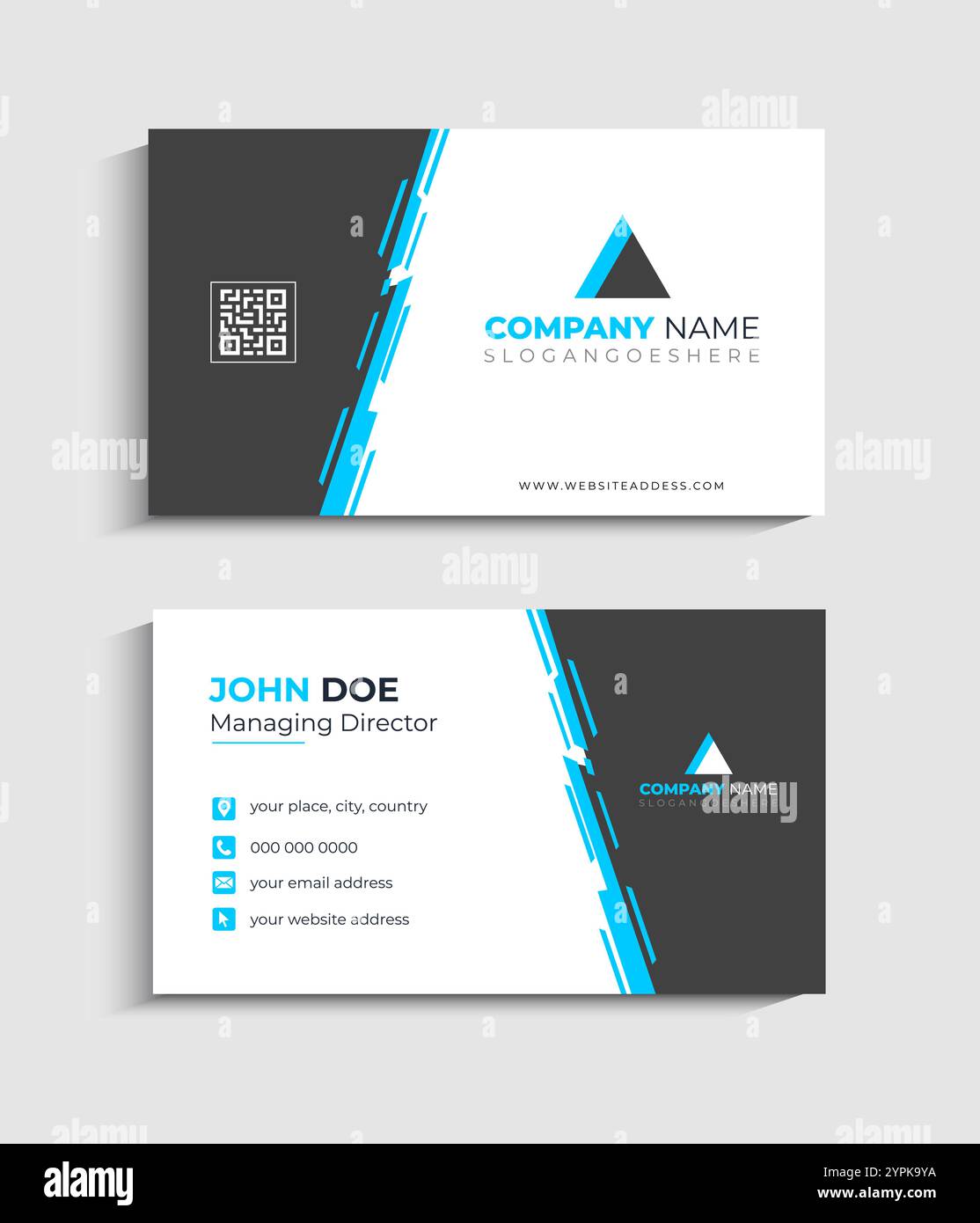 Corporate Business card Template design Stock Vector