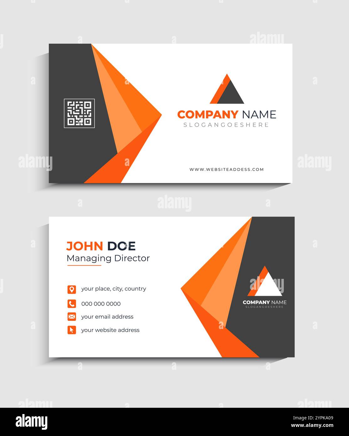 Corporate Business card Template design Stock Vector