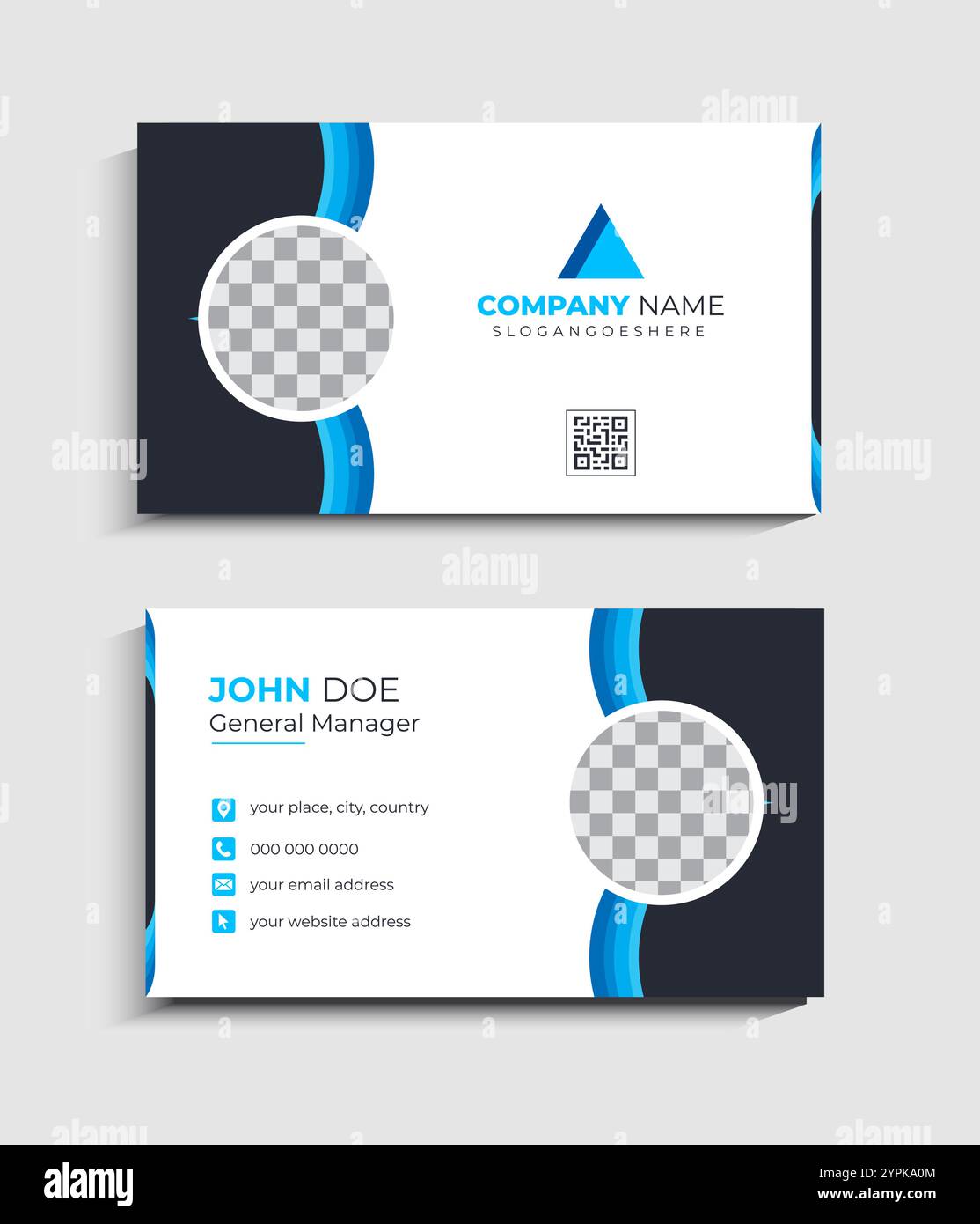 Corporate Business card Template design Stock Vector