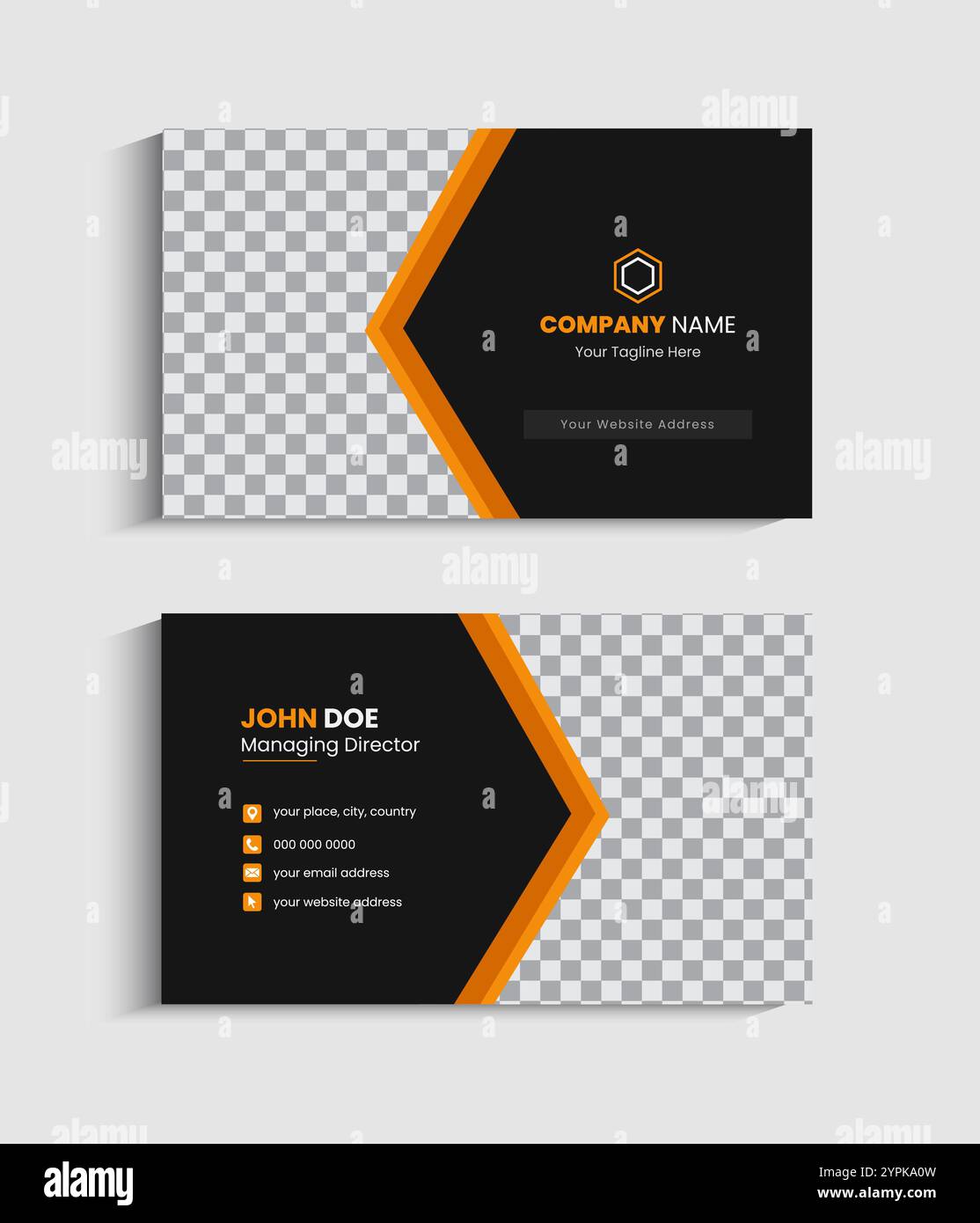 Corporate Business card Template design Stock Vector