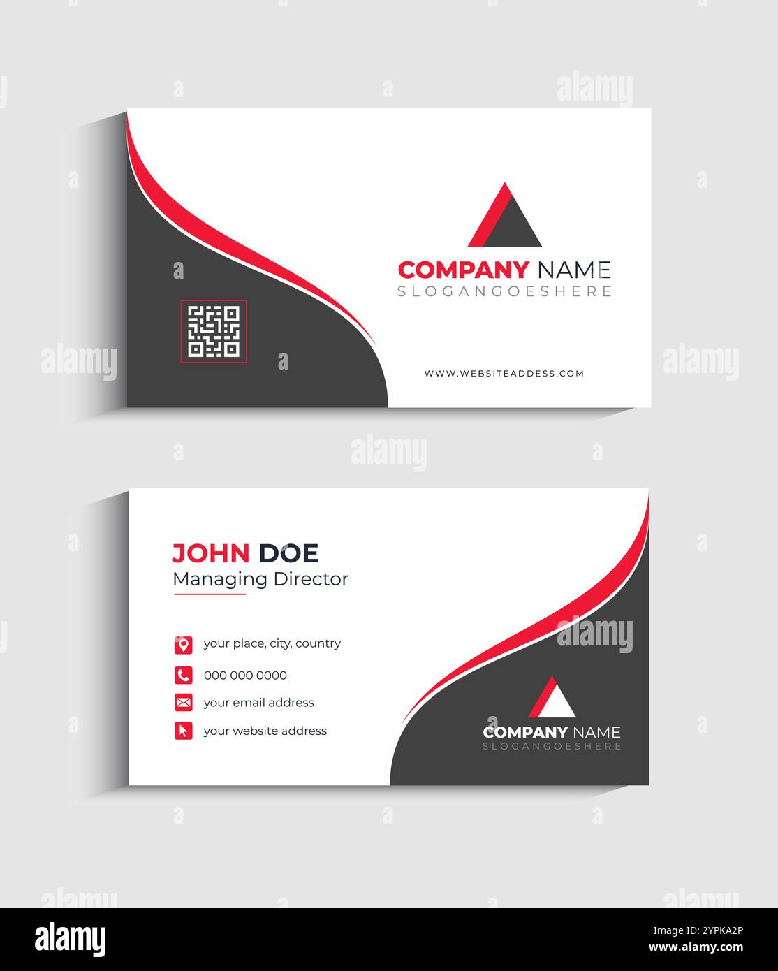 Corporate Business card Template design Stock Vector