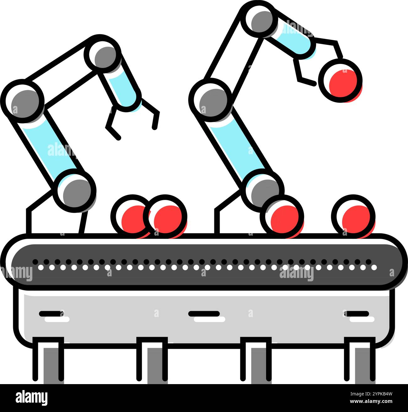 plant care robot harvests color icon vector illustration Stock Vector ...