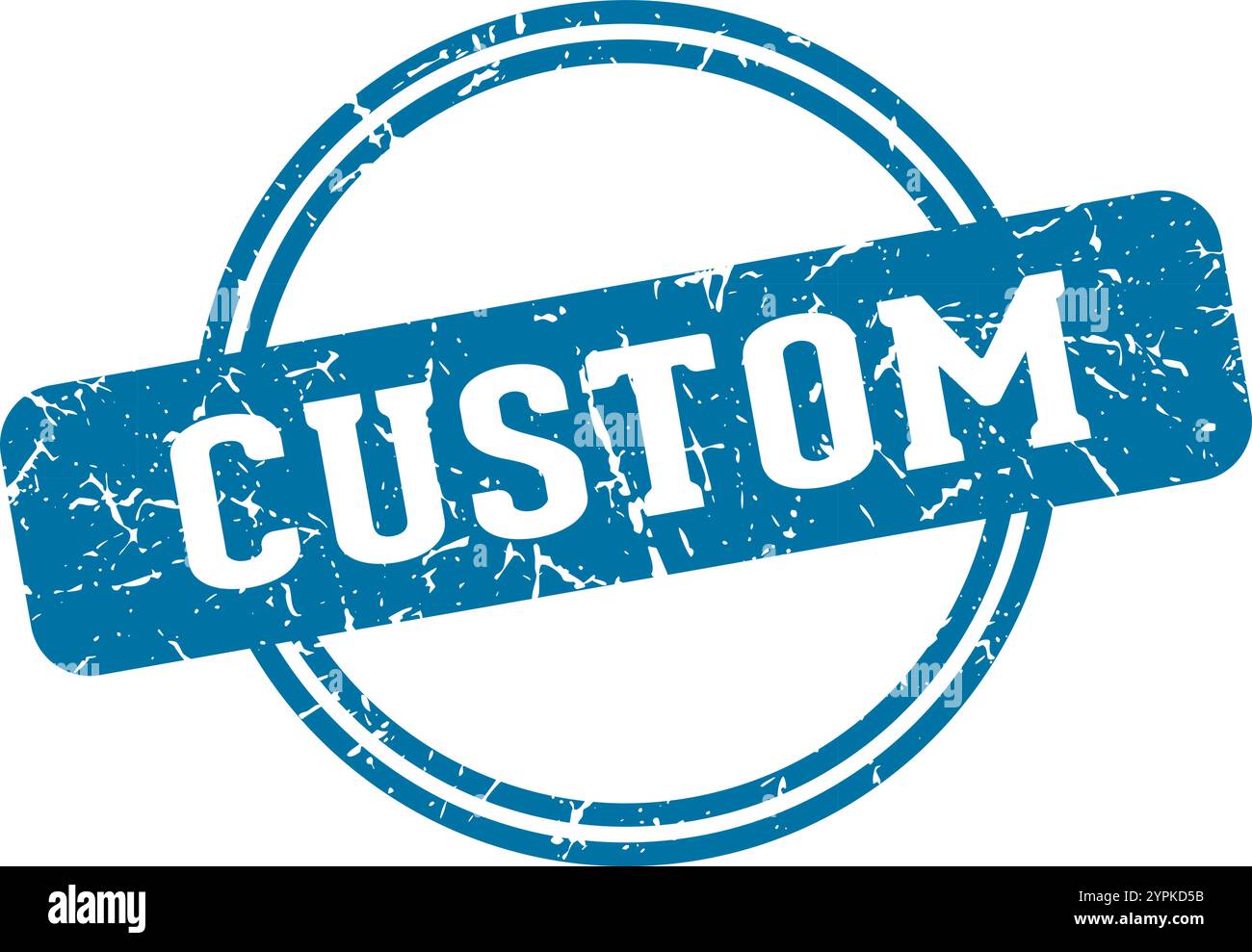 Custom round stamp isolated on transparent background custom stamp