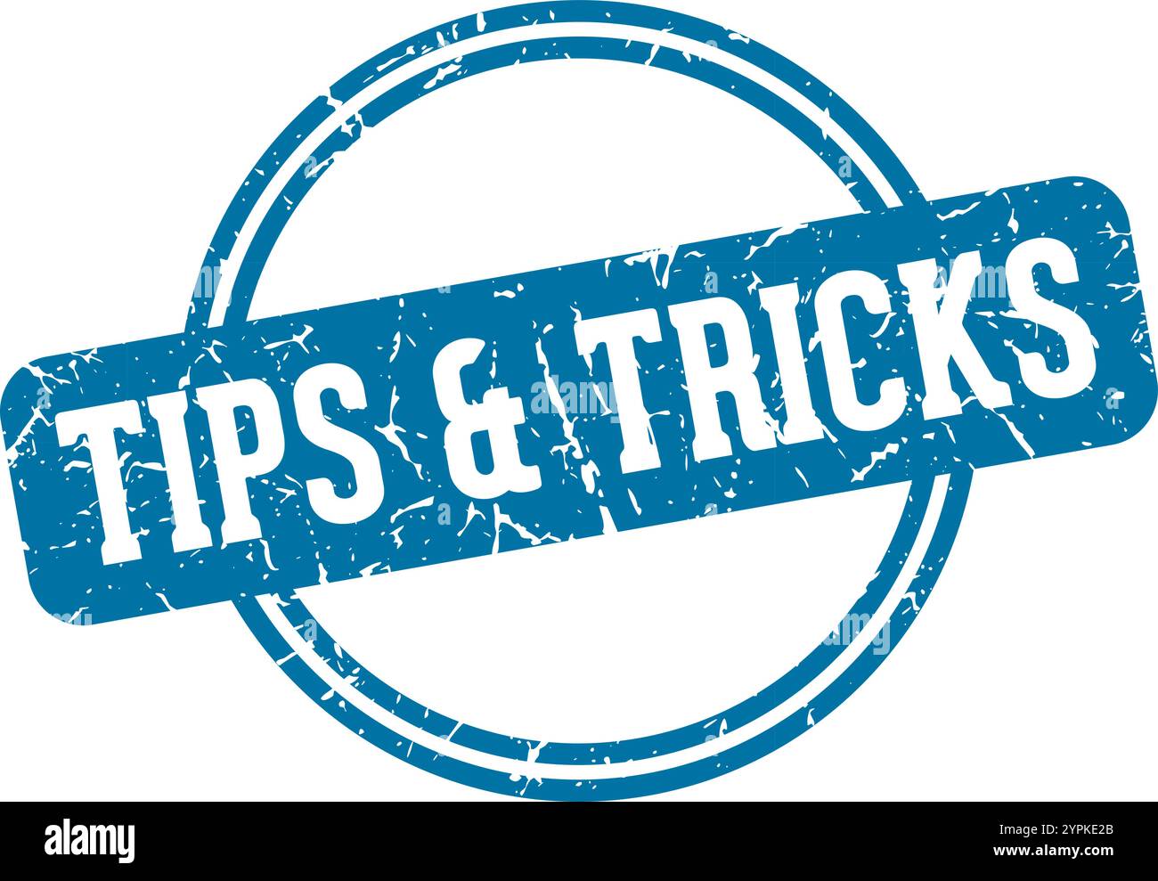 tips & tricks round stamp isolated on transparent background. tips & tricks stamp Stock Vector