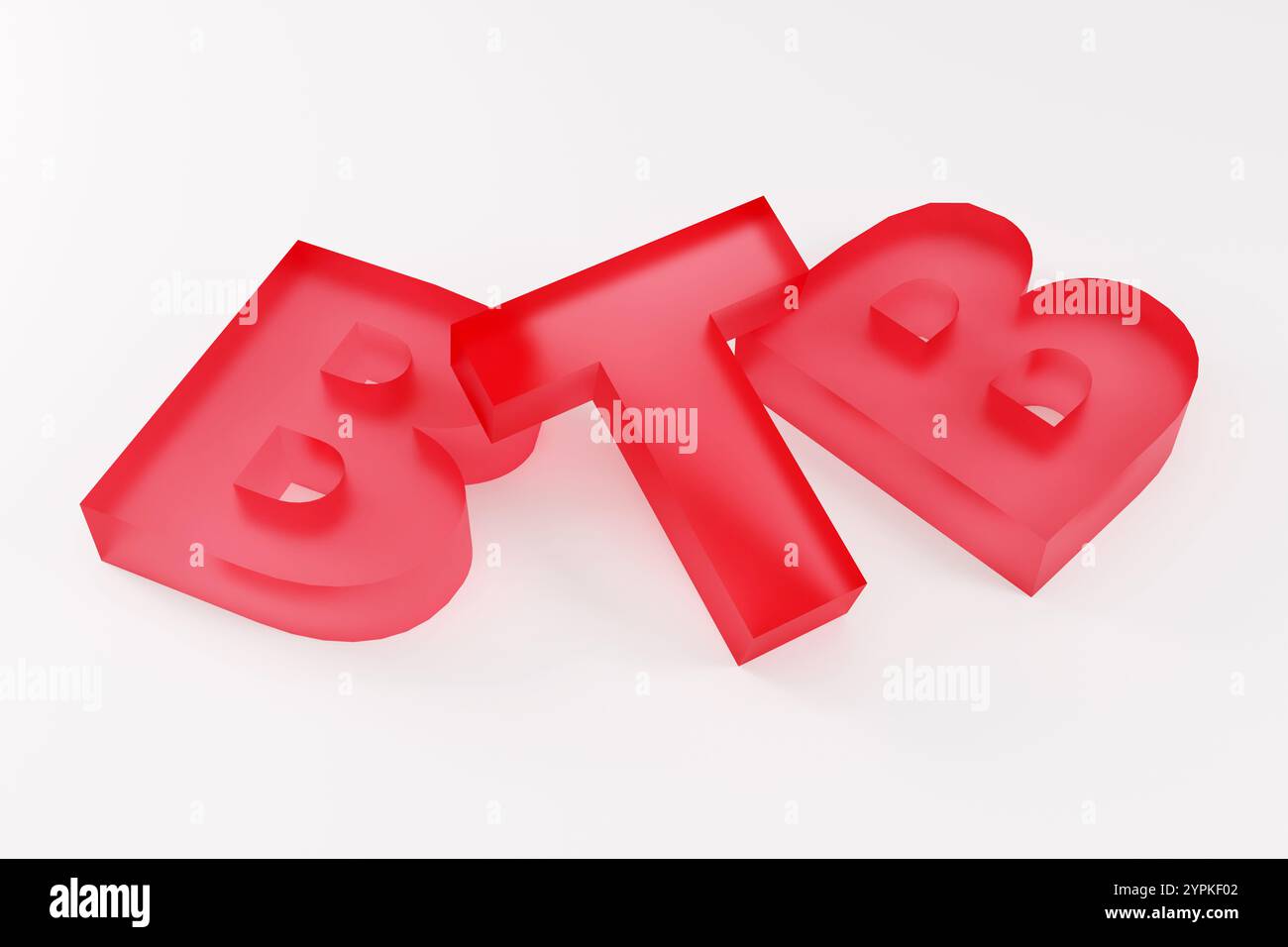 Luxury red glass sign btb 3d soft light, smooth background, 3d ...