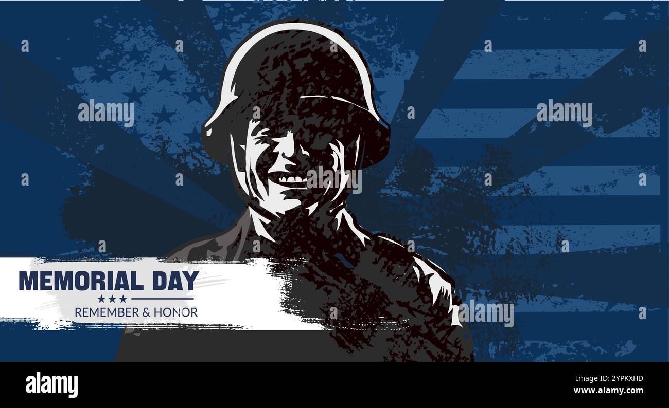 Poster memorial day remember honor Stock Vector Images - Alamy