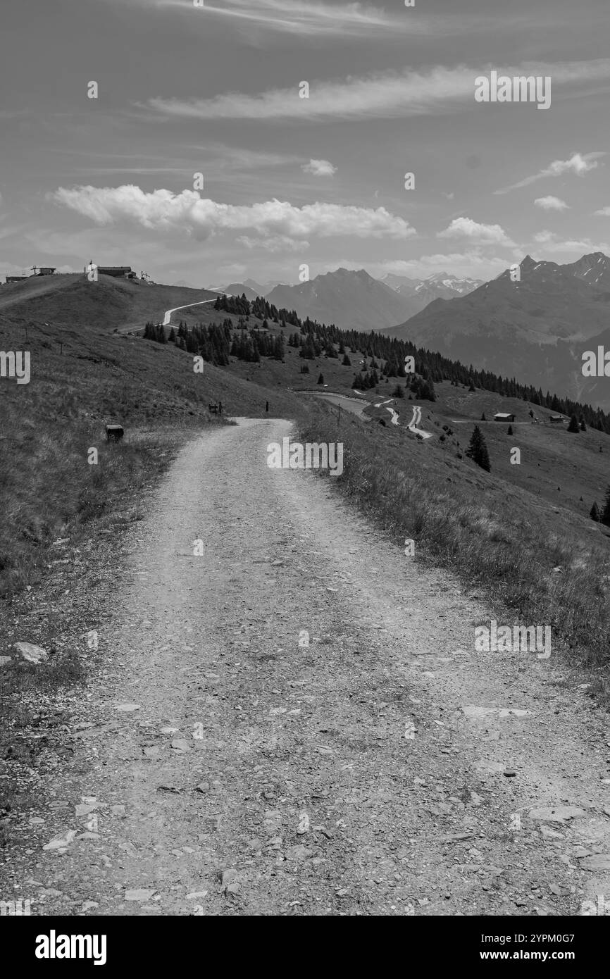 hiking in the austrian alps Stock Photo - Alamy