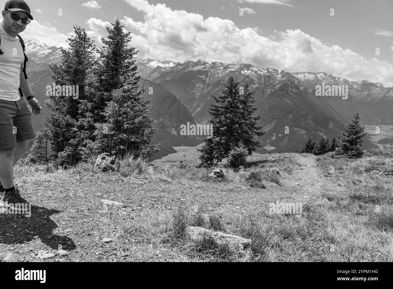 hiking in the austrian alps Stock Photo - Alamy
