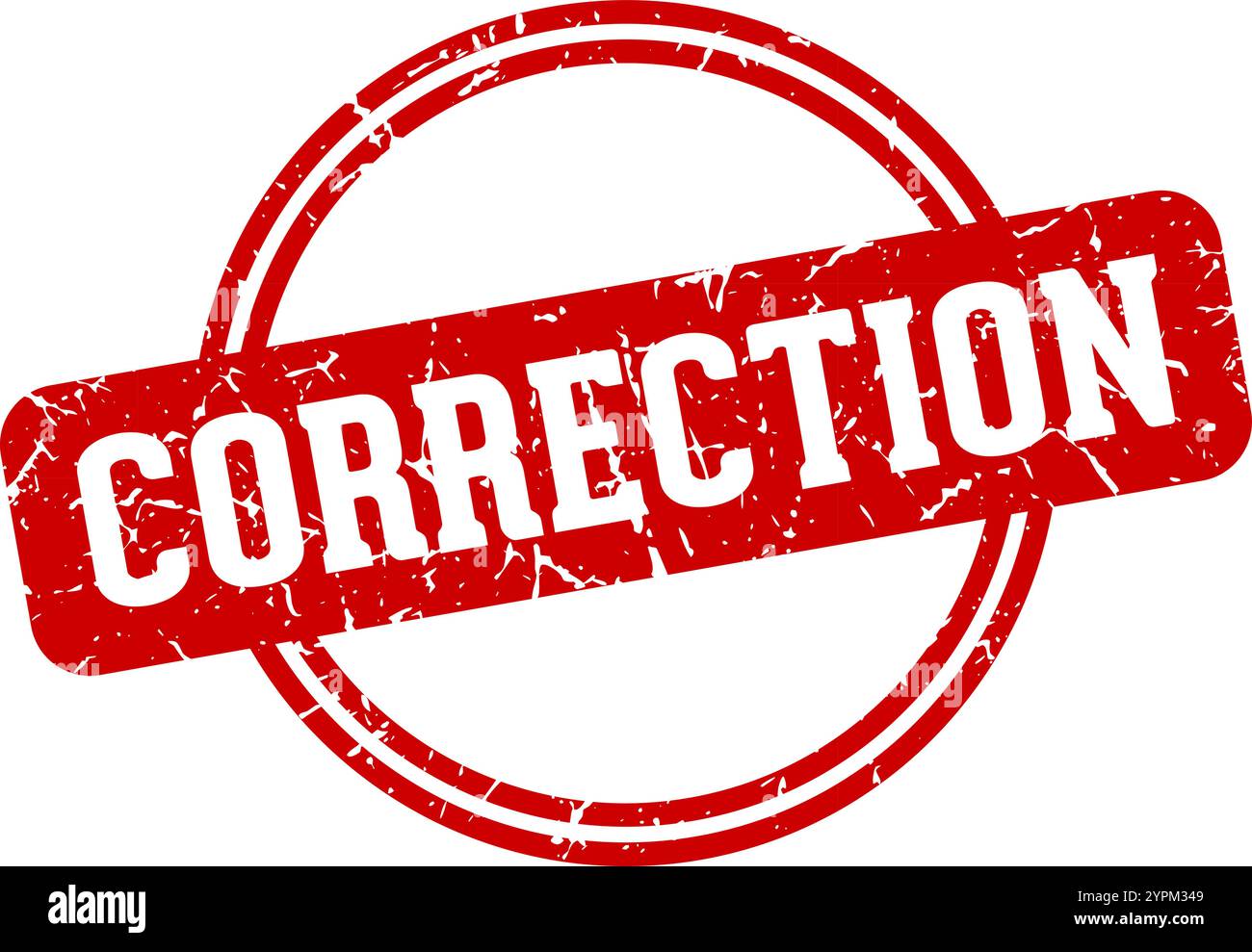 correction round stamp isolated on transparent background. correction ...