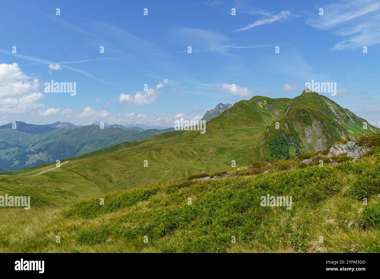 hiking in the austrian alps Stock Photo - Alamy