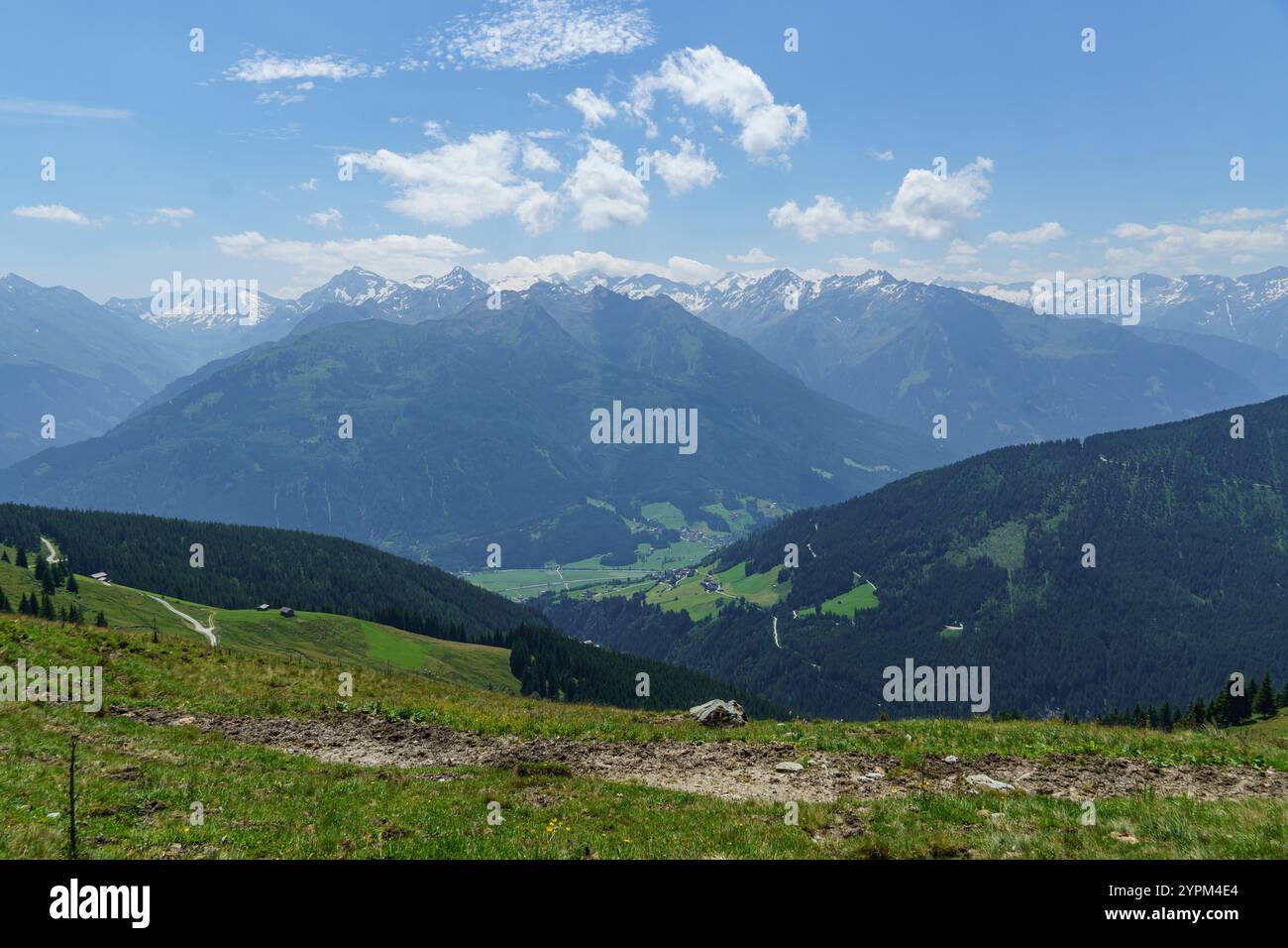hiking in the austrian alps Stock Photo - Alamy