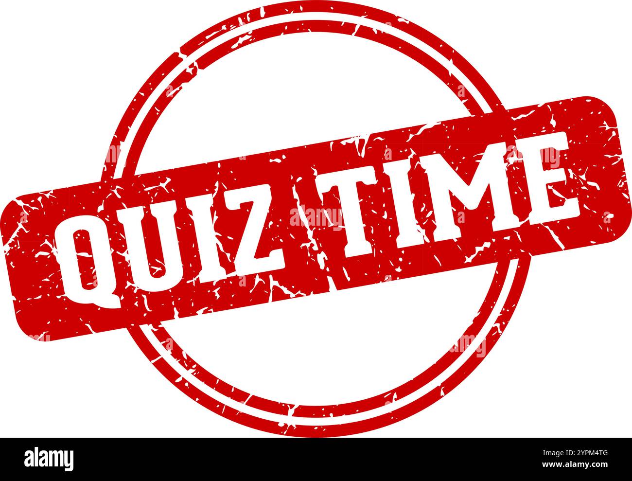 quiz time round stamp isolated on transparent background. quiz time ...