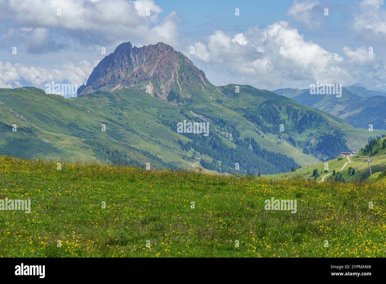 hiking in the austrian alps Stock Photo - Alamy