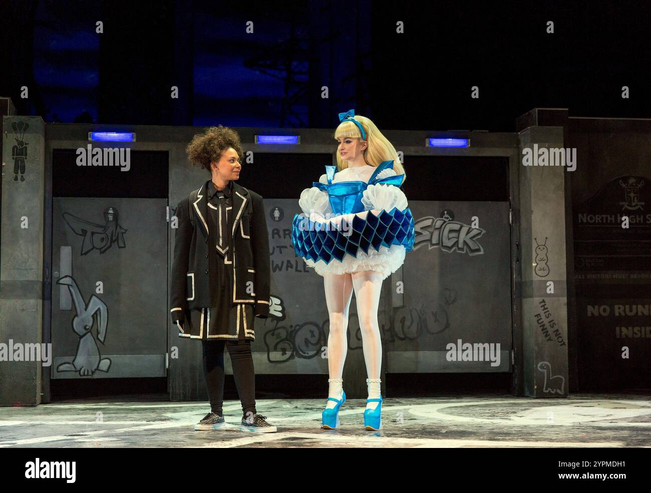 l-r: Lois Chimimba (Aly), Carly Bawden (Alice Avatar) in wonder.land at ...