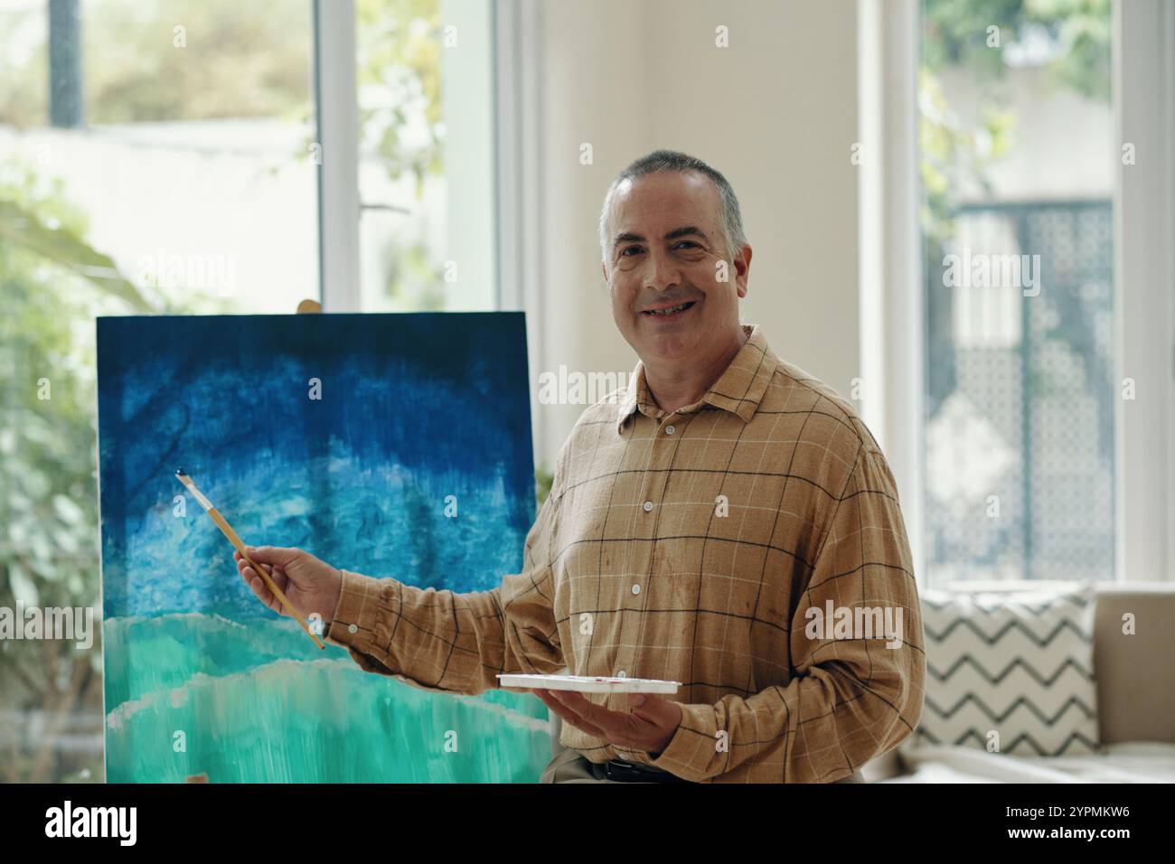 Old portrait of man painting hi-res stock photography and images - Alamy