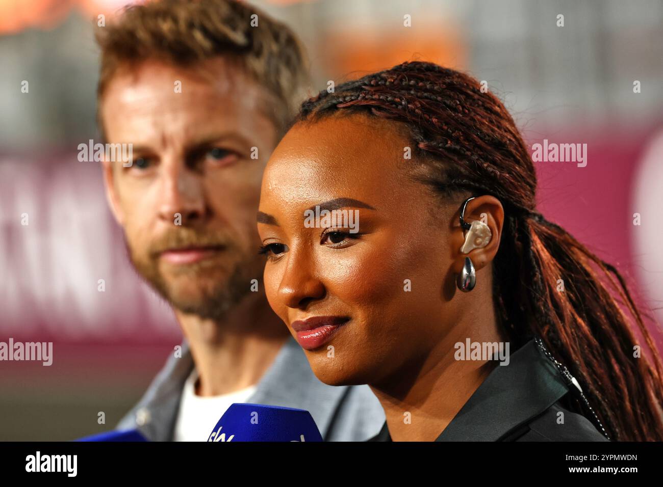 Doha, Qatar. 01st Dec, 2024. Naomi Schiff (RWA)/(BEL) Sky Sports F1 ...
