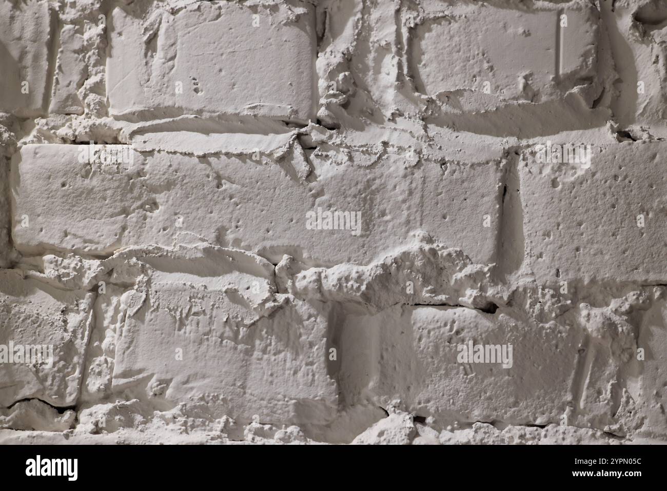 This is a beautifully textured white brick wall background that can be ...