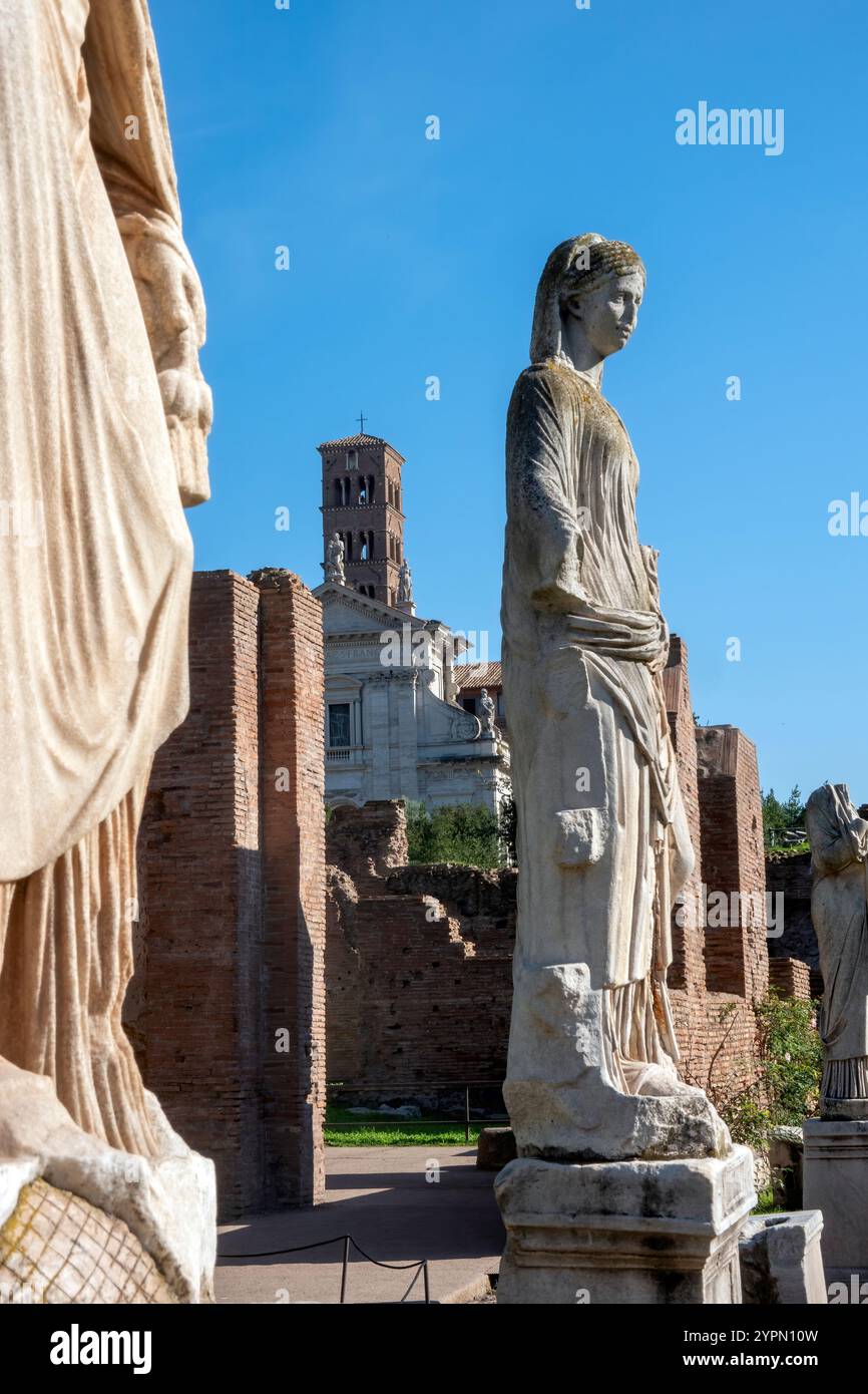 Rome, Italy - November 4, 2024: Beautiful ancient Roman sculptures that ...