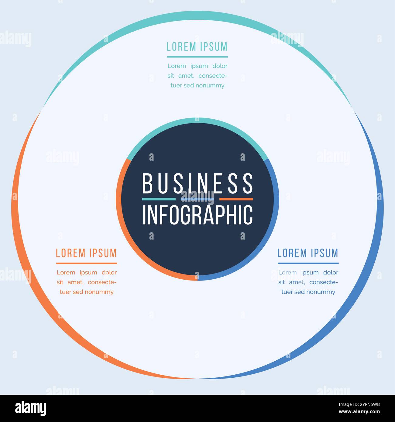 3 Options Infographic circle design 3 Options, objects, elements or steps information business infographic template Stock Vector