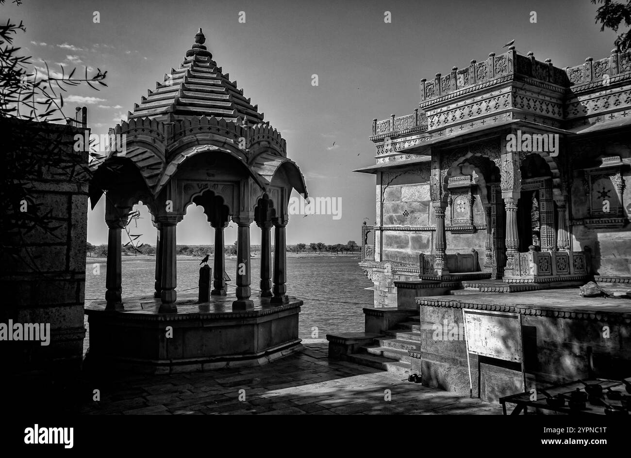 Gadisar Lake, Jaisalmer, India. September 2015 Stock Photo