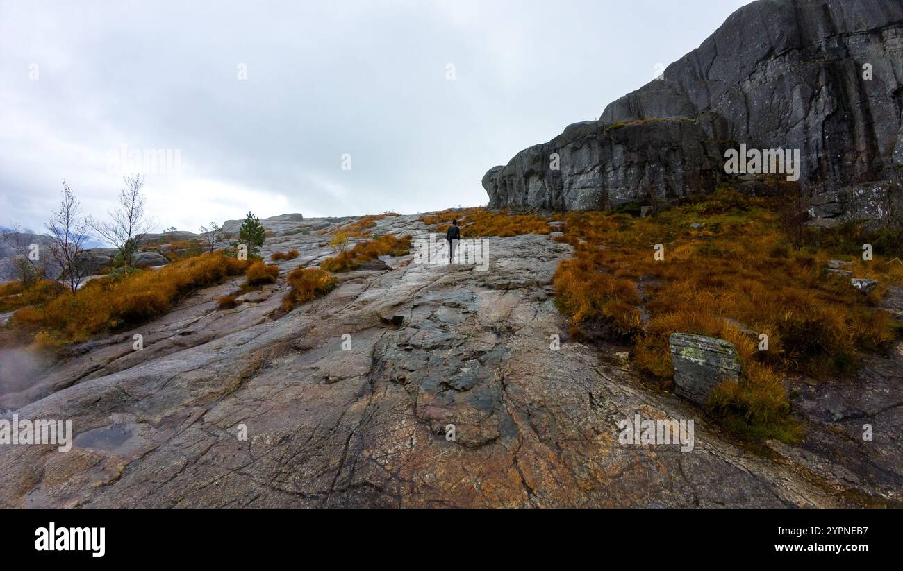 Lone hiker walks up hi-res stock photography and images - Alamy