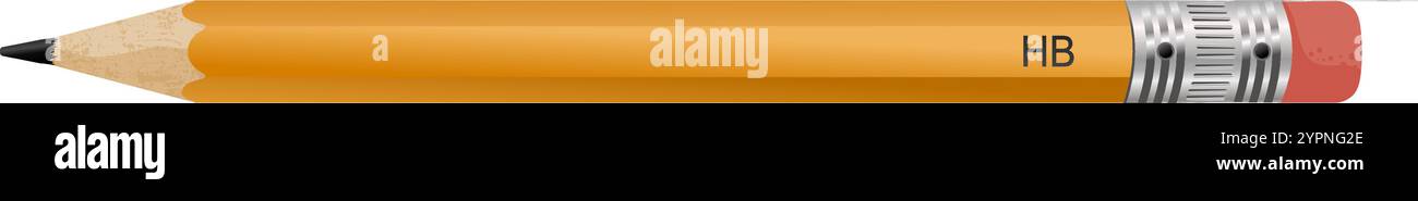 pencil isolated on white Stock Vector Image & Art - Alamy