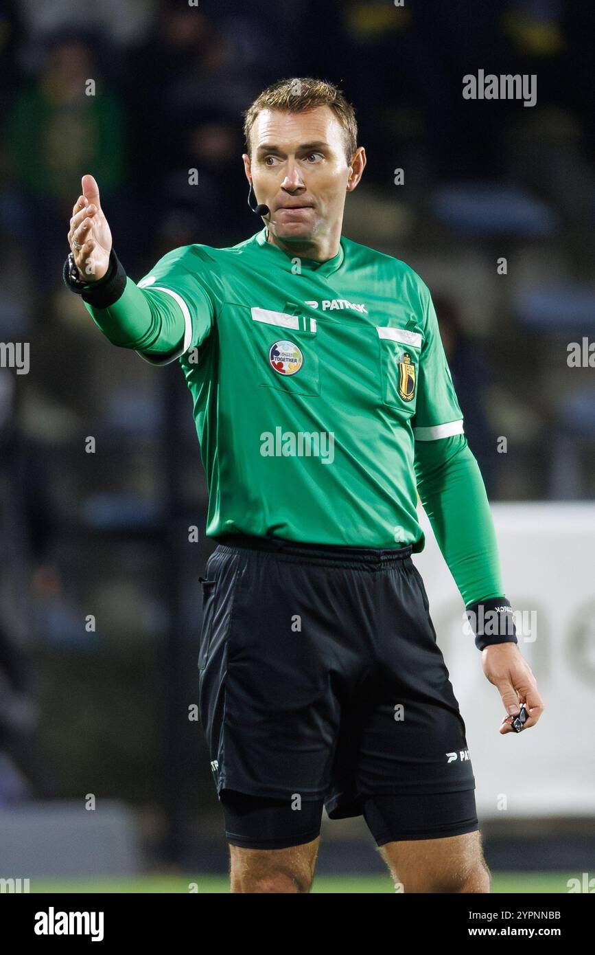 Brussels, Belgium. 01st Dec, 2024. referee Nicolas Laforge pictured ...
