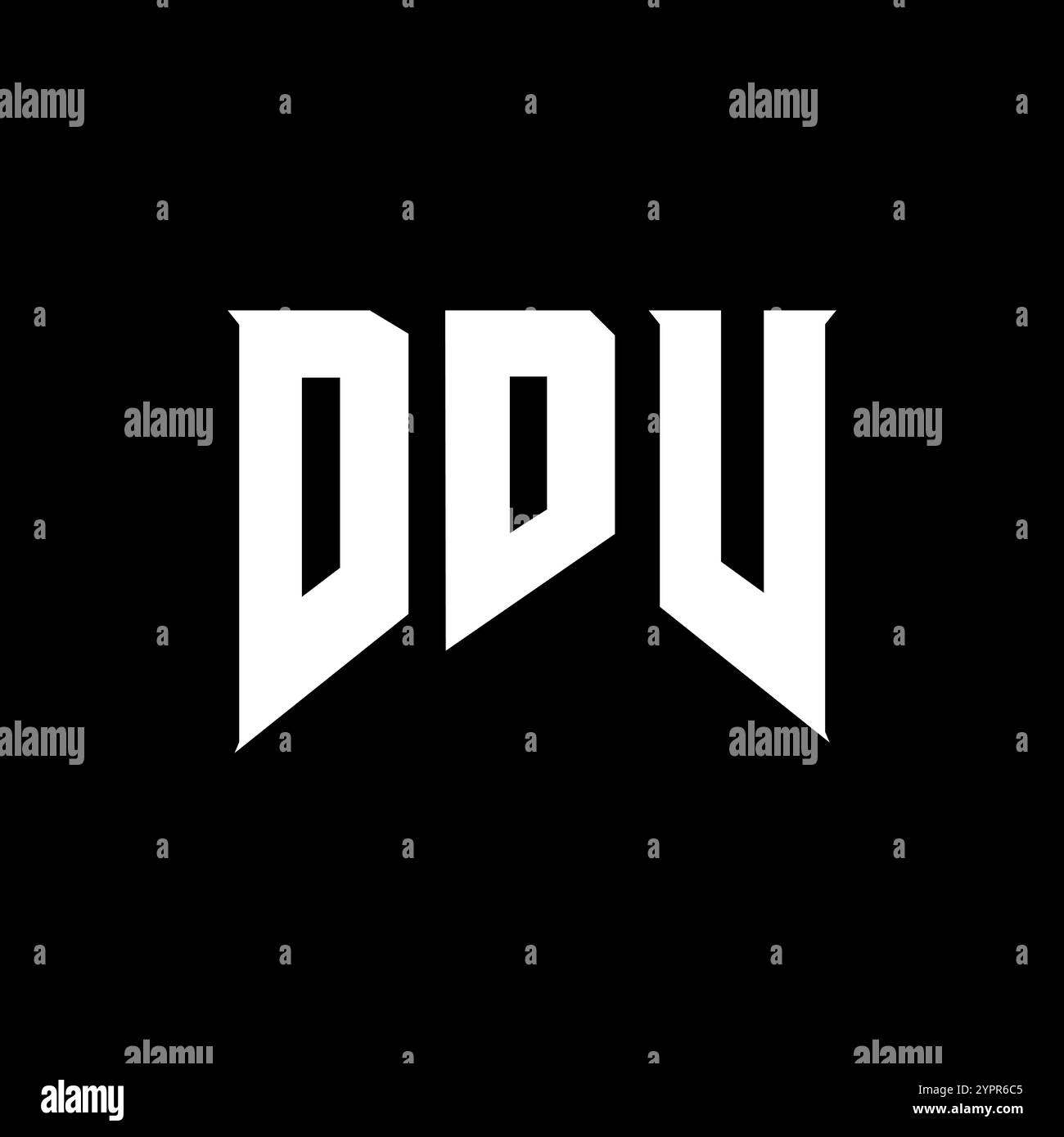 DDV letter logo design for technology company. DDV logo design black ...
