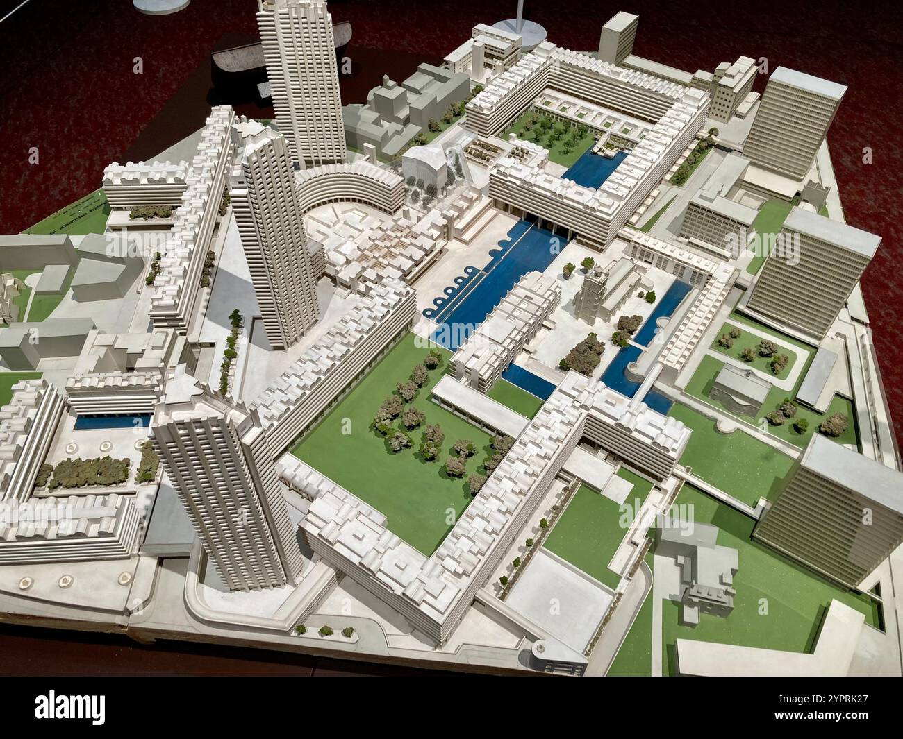 A 3D model of the Barbican at the Barbican Stock Photo - Alamy