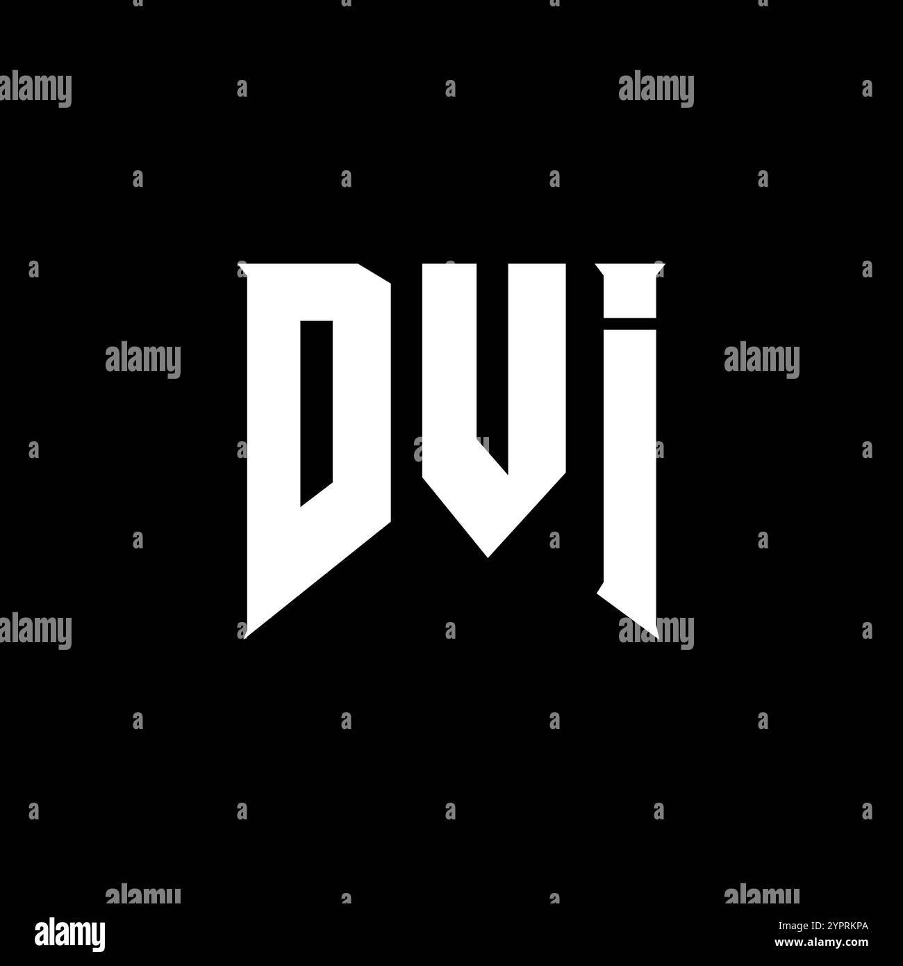 DVI letter logo design for technology company. DVI logo design black ...