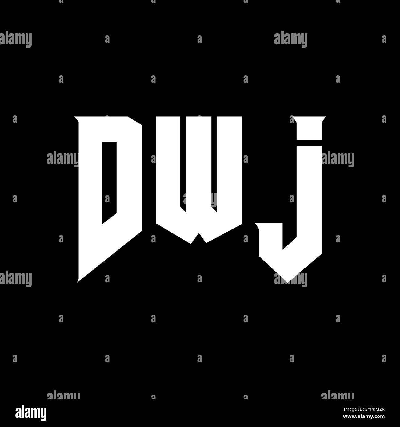 Dwj logo design hi-res stock photography and images - Alamy
