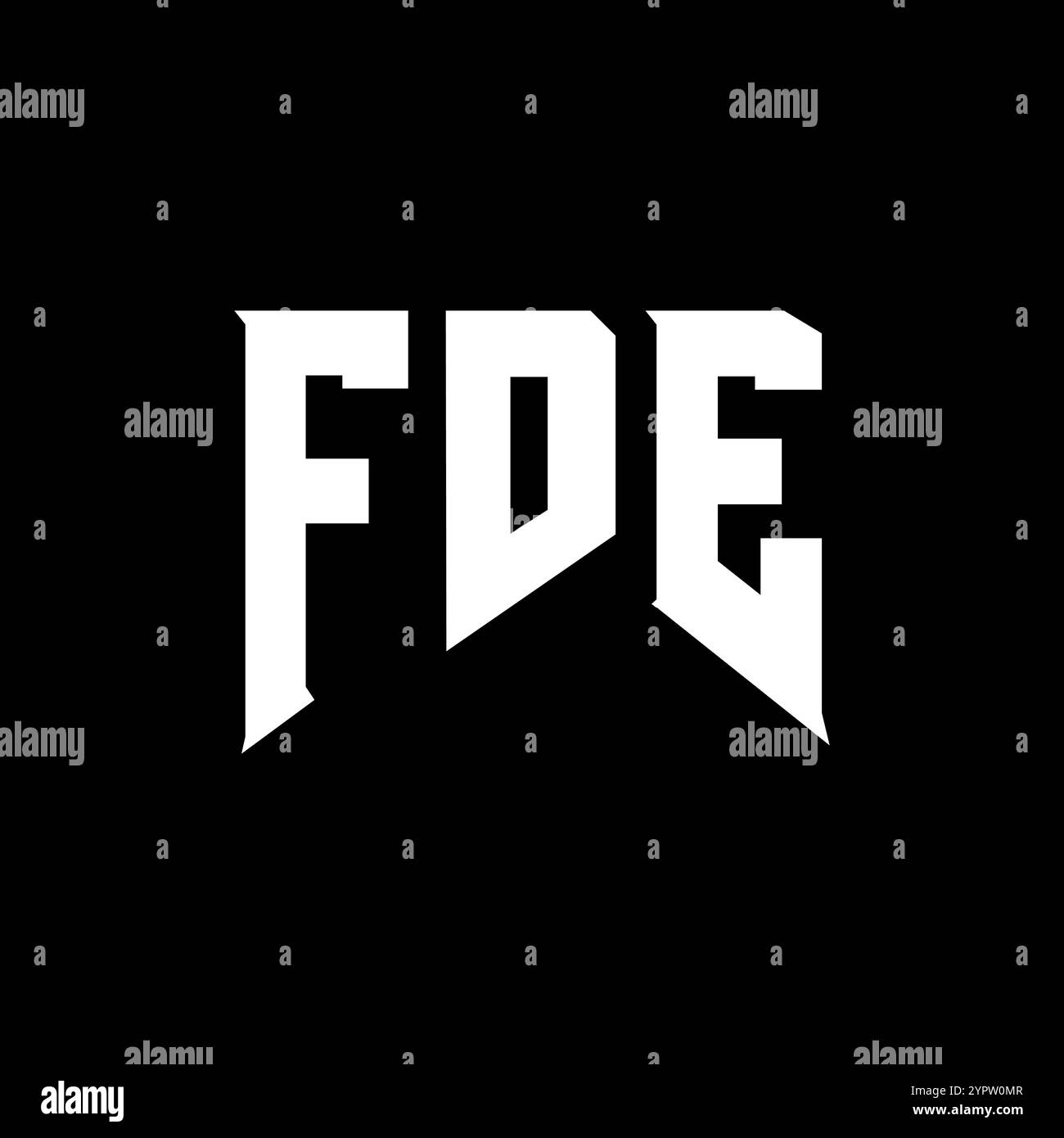 FDE letter logo design for technology company. FDE logo design black ...