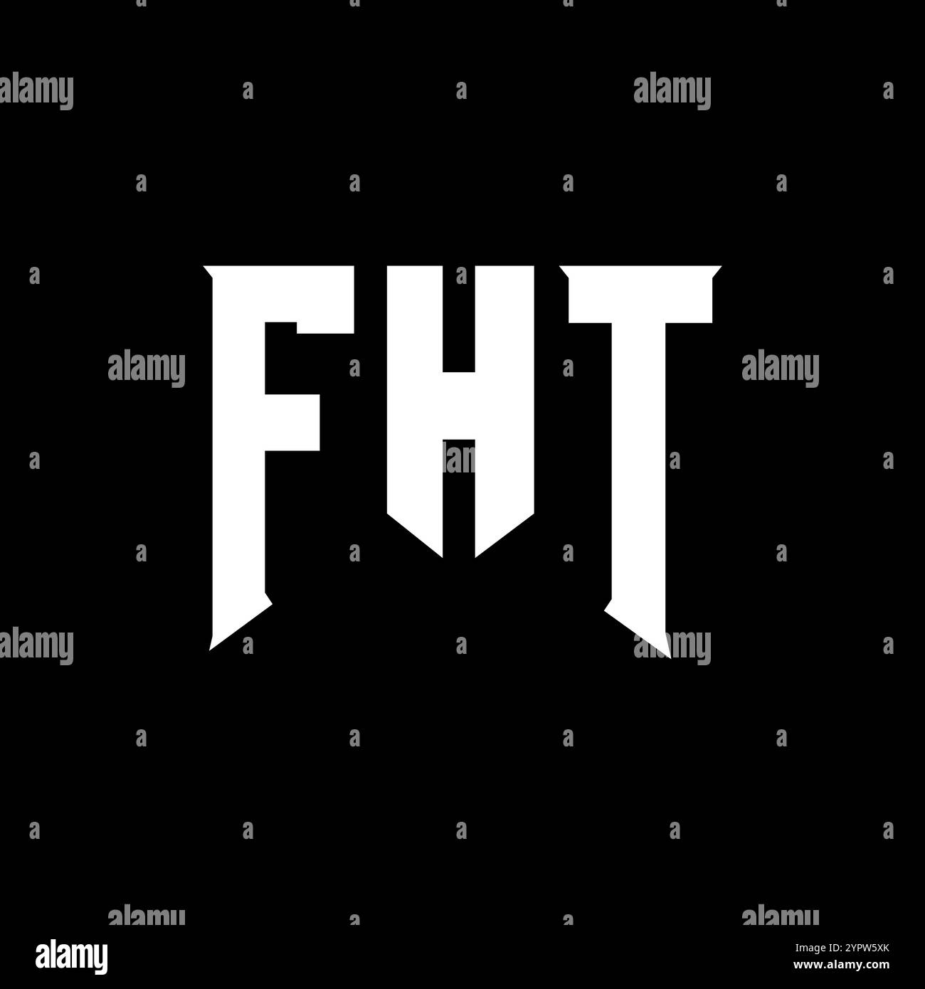 FHT letter logo design for technology company. FHT logo design black ...