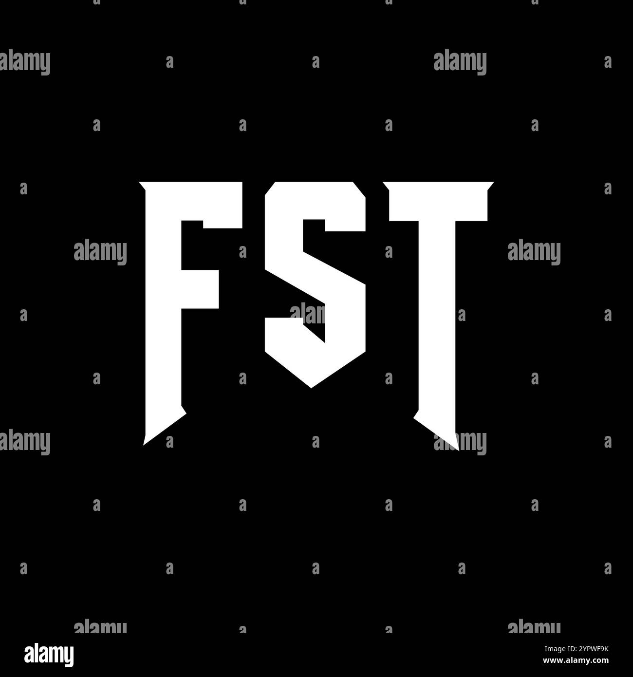 FST letter logo design for technology company. FST logo design black ...