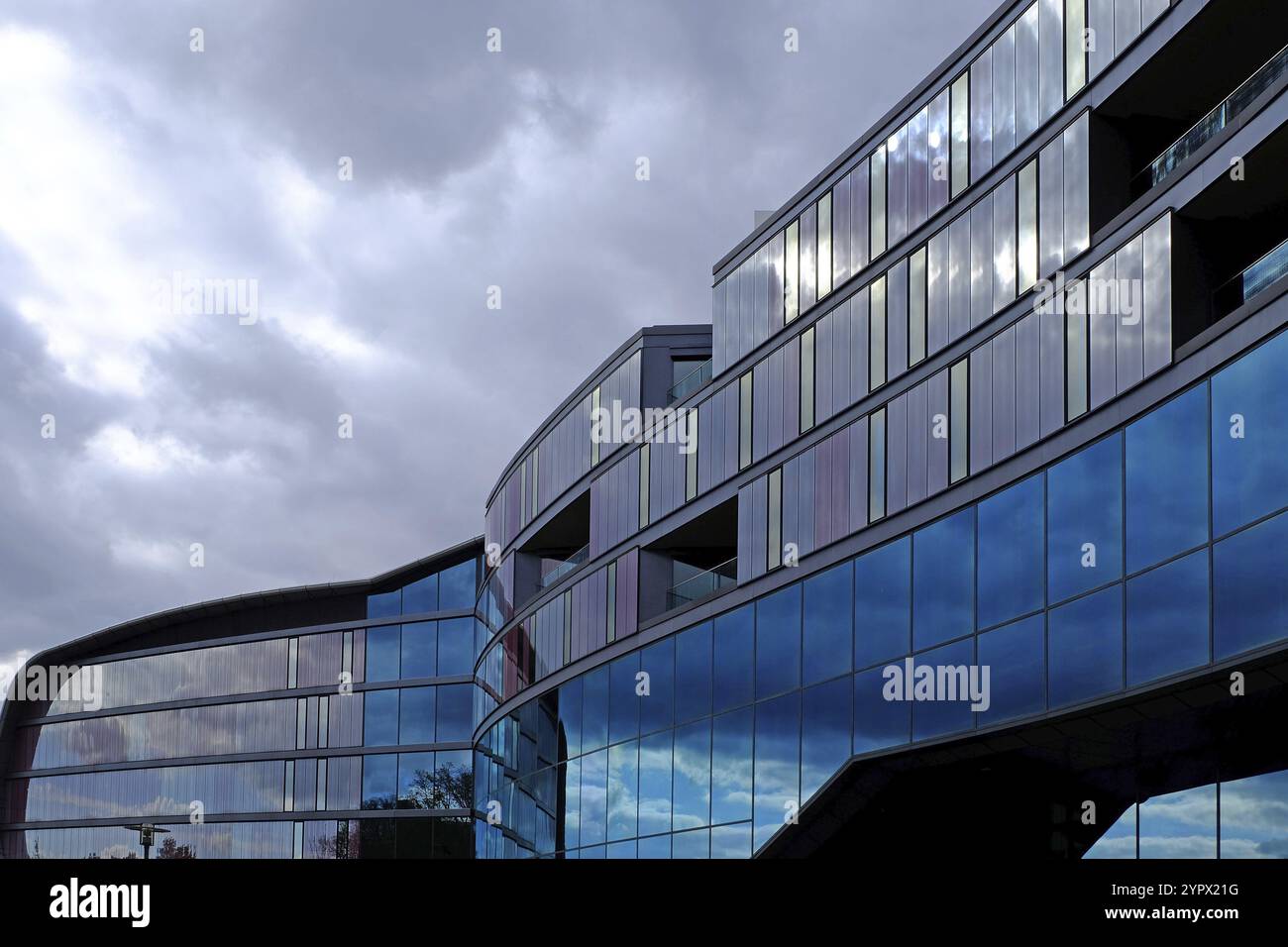 Library In Germany Glass facade on the National Library and Leipzig Book and Writing ...