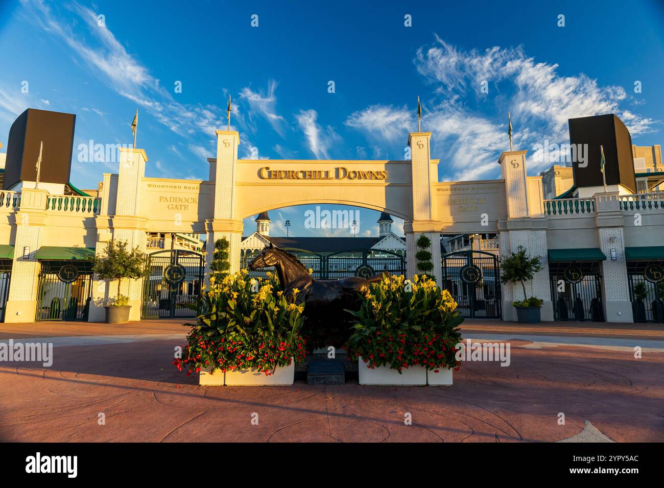 louisville-ky-october-3-2024-aristides-statue-at-churchill-downs