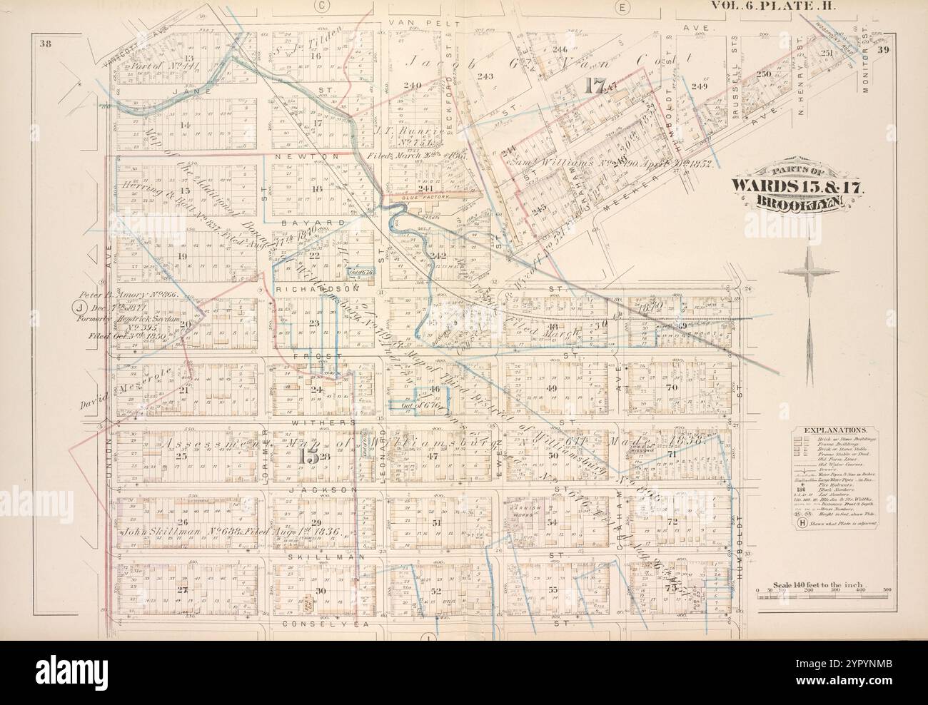 Map bound by Van Cott Ave., Van Pelt Ave., Monitor St., Meeker Ave ...