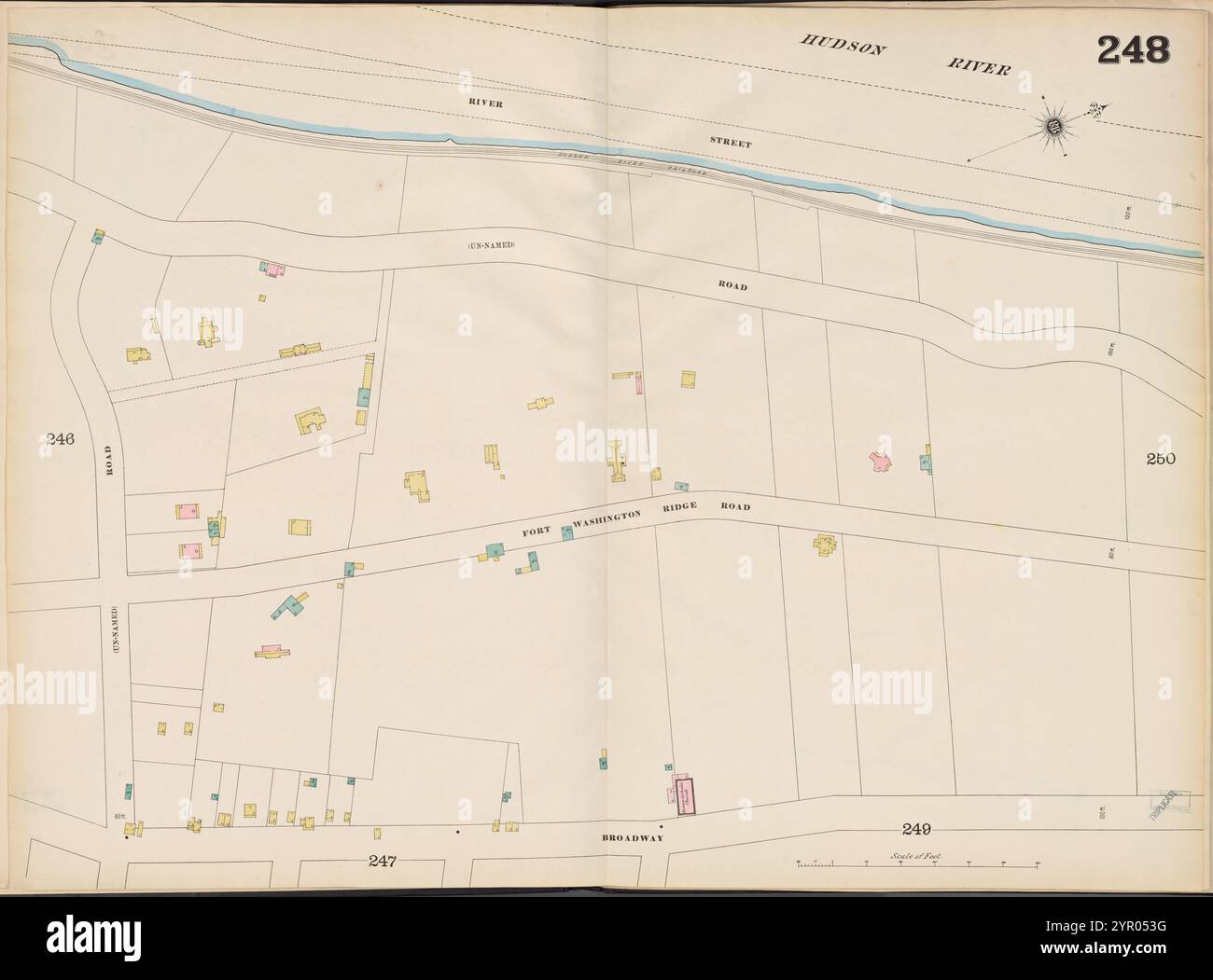 Manhattan, V. 11 1/2, Double Page Plate No. 248 [Map bounded by Hudson ...