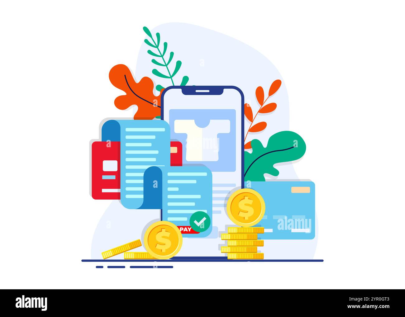 Digital billing Stock Vector Images - Alamy