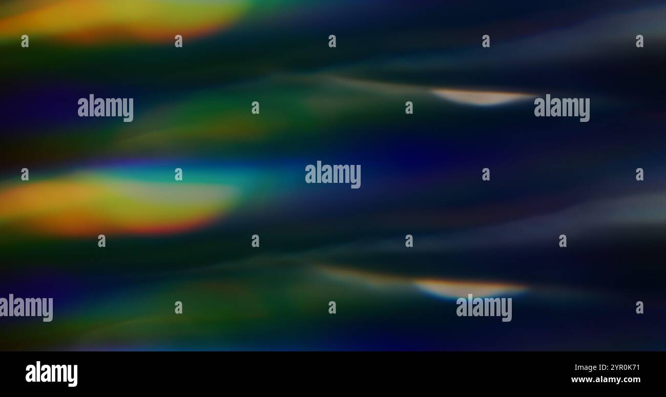 Blur beam. Sparkle background. Defocused leak blue yellow multicolor ...