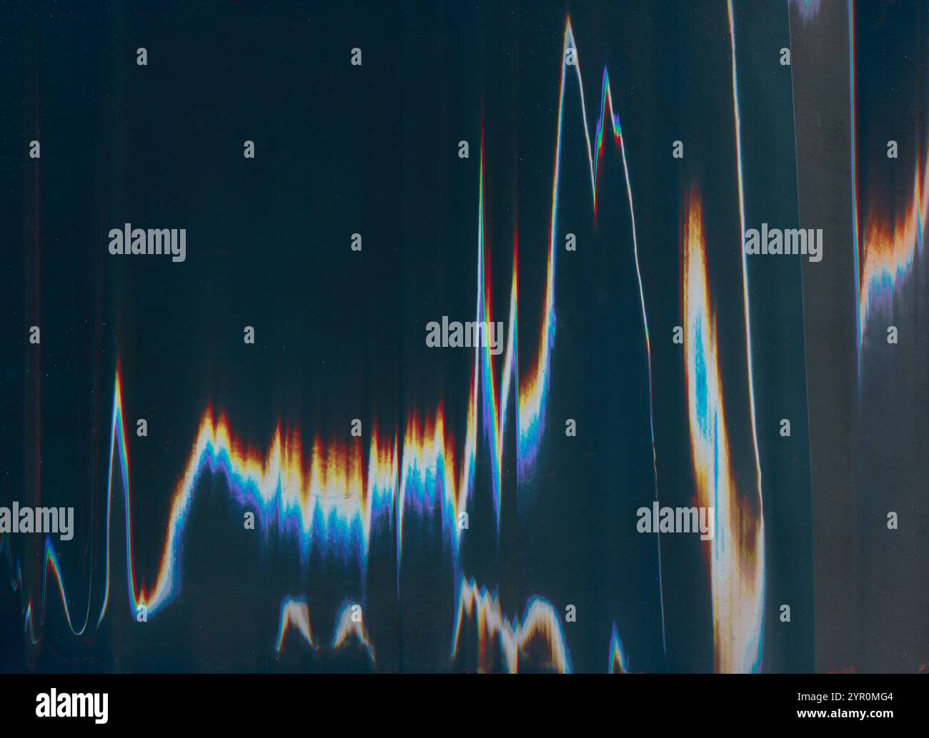 Glitch texture. Color distortion overlay. Digital artifacts. Blue ...