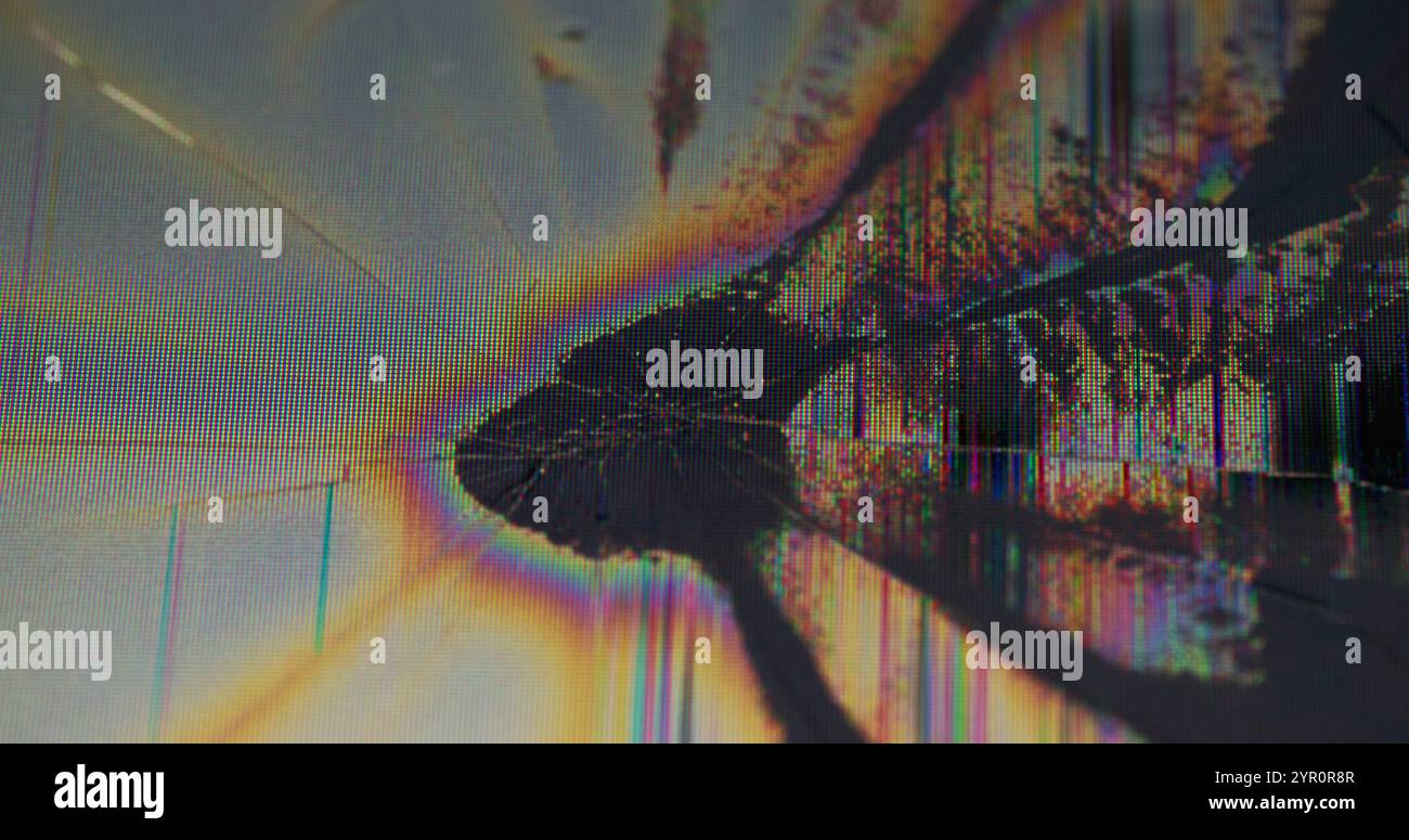 Fractured monitor glitch texture defocused hi-res stock photography and ...