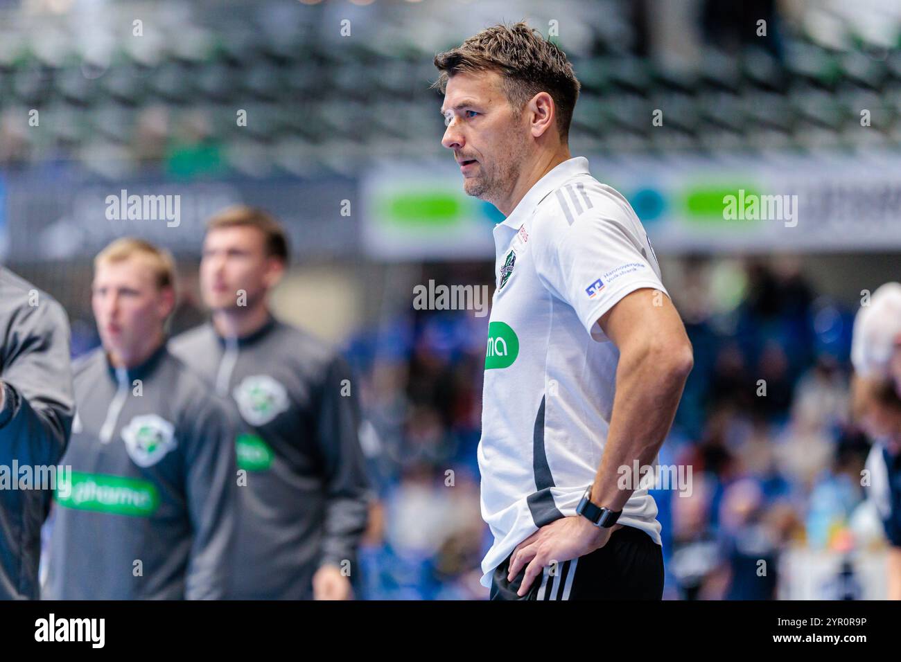 Christian Prokop (TSV Hannover-Burgdorf, Trainer)   GER, TBV Lemgo Lippe vs. TSV Hannover-Burgdorf, Handball, 1. Bundesliga, 12. Spieltag, Spielzeit 2024/2025, 01.12.2024  Foto: Eibner-Pressefoto/Jan Rollinger Stock Photo